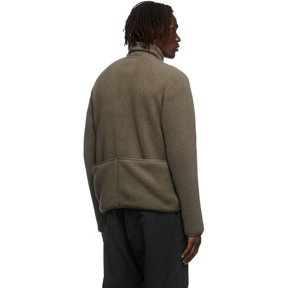 Snow Peak Khaki Sherpa Jacket, Zip Up, Thermal Boa Fleece - Picture 2 of 12